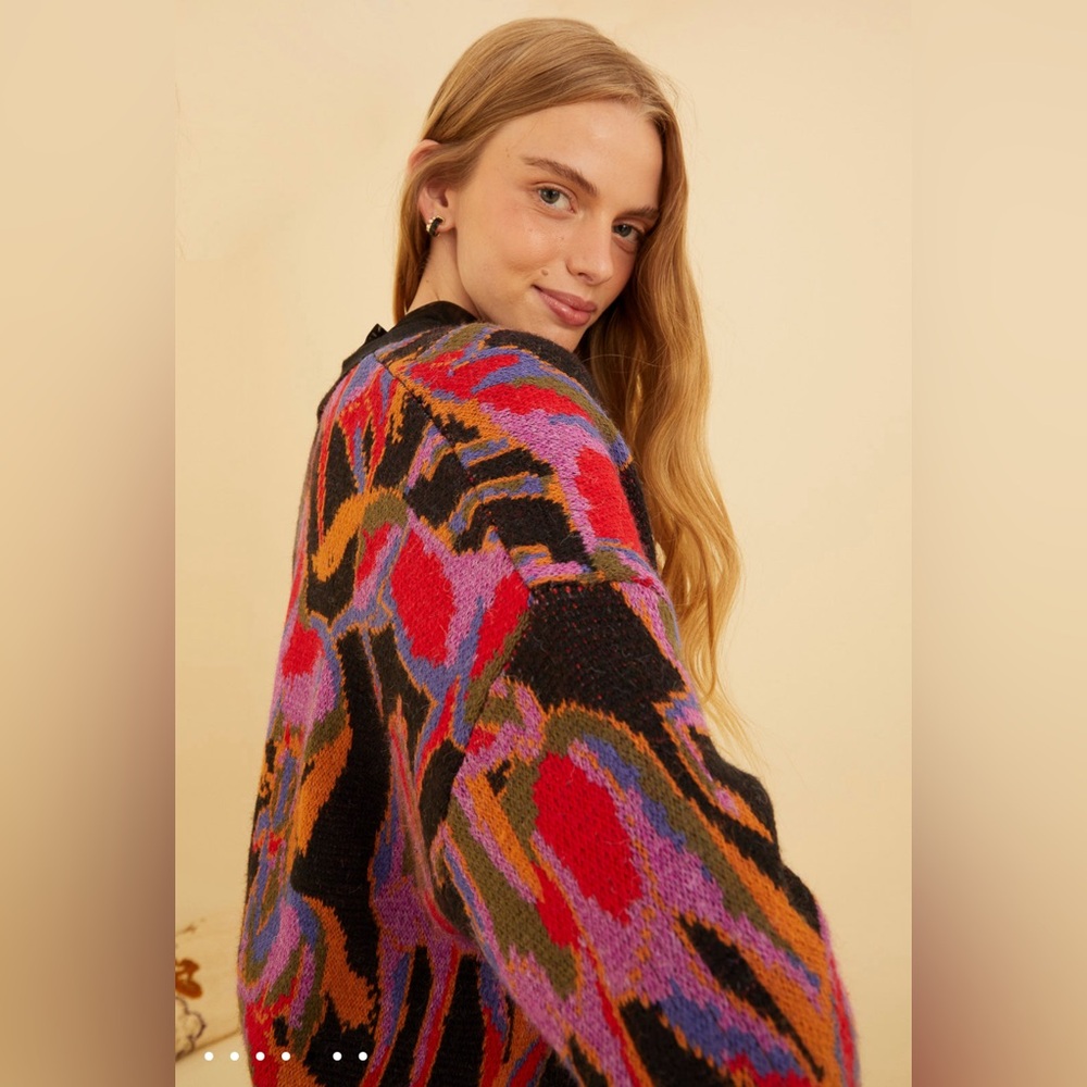 FARM Rio Multicolor Button-Up Cardigan - Picture 8 of 11